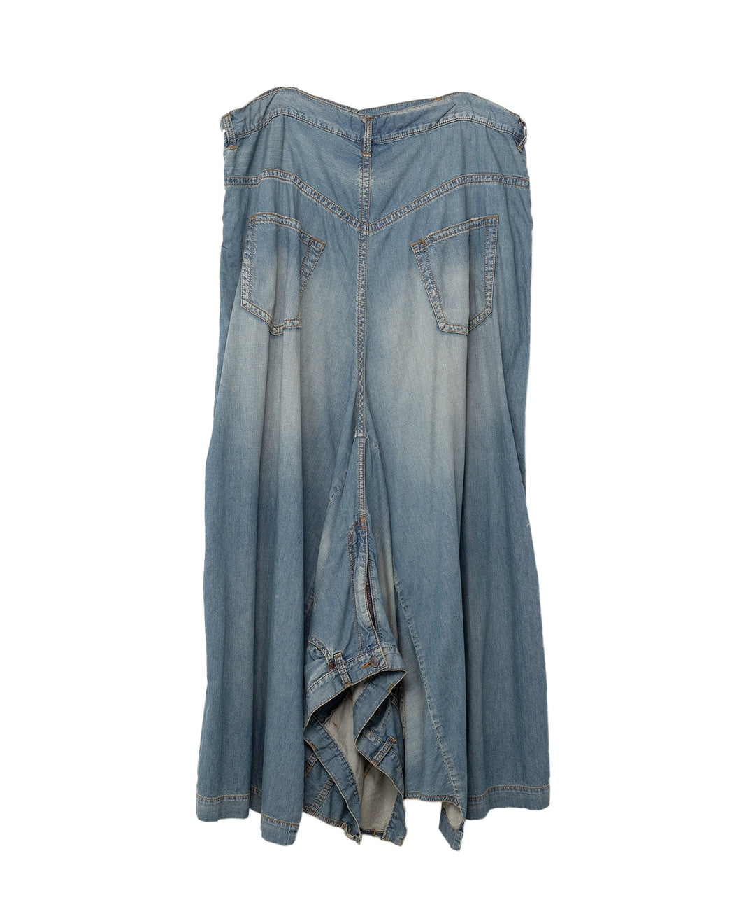 Light Denim Reconstructed Skirt