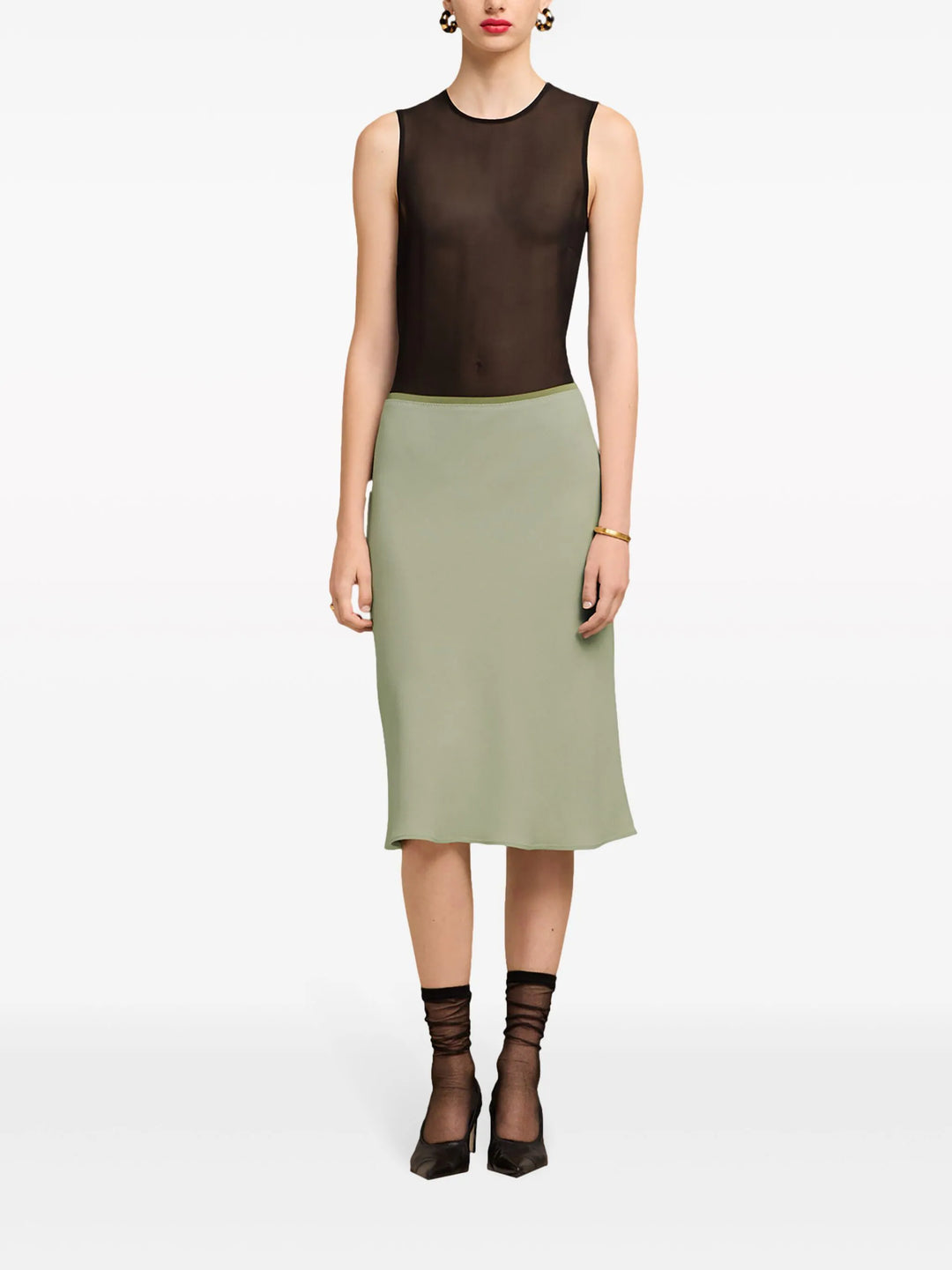 Midi Skirt With Elasticated Waist