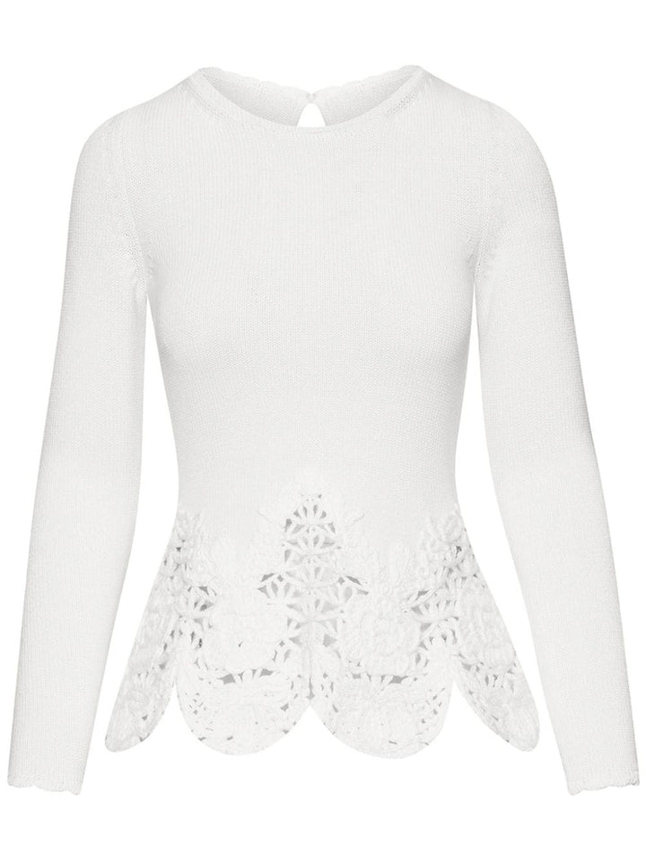 Long Sleeve Jewel Neck Top