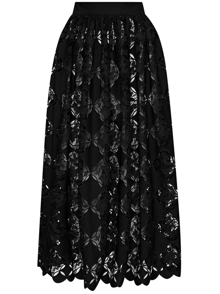 Gardenia Guipure Eyelet Full Skirt