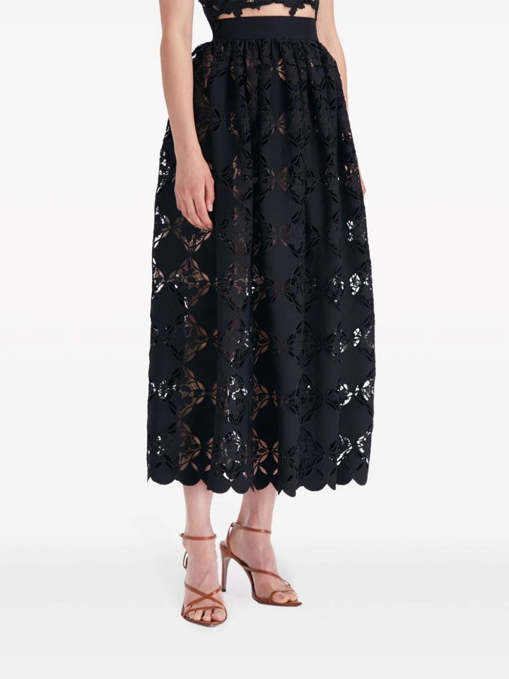 Gardenia Guipure Eyelet Full Skirt