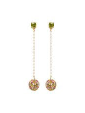 Crystal Pave Ball Drop Earring