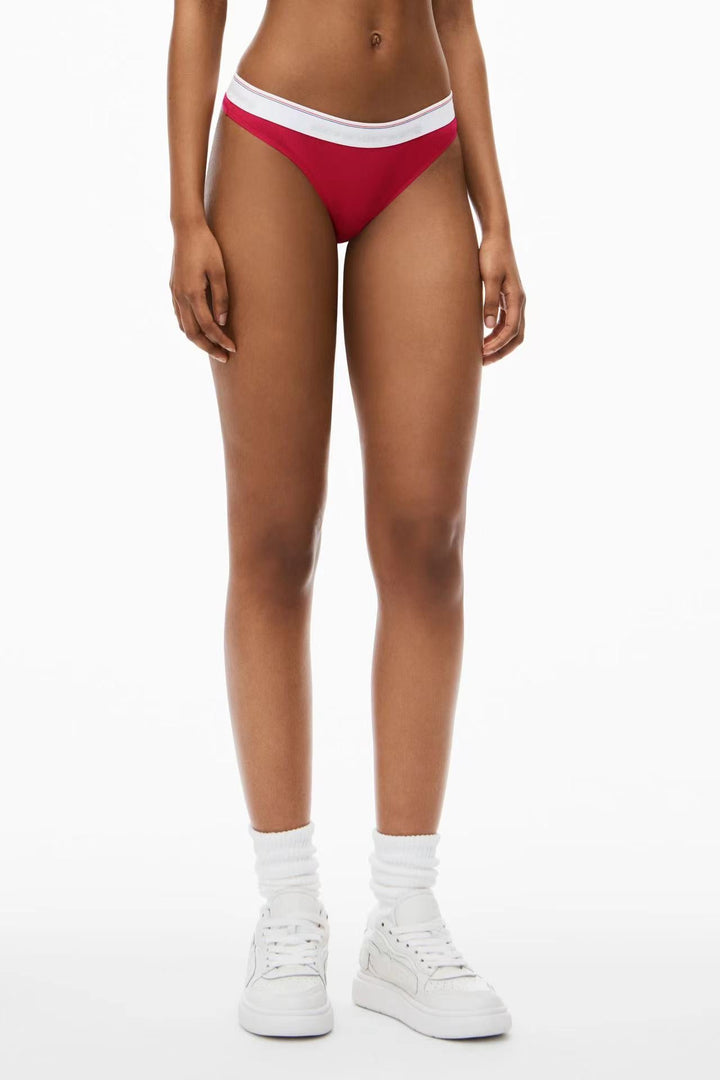 골지 코튼 저지 소재의 클래식 끈팬티