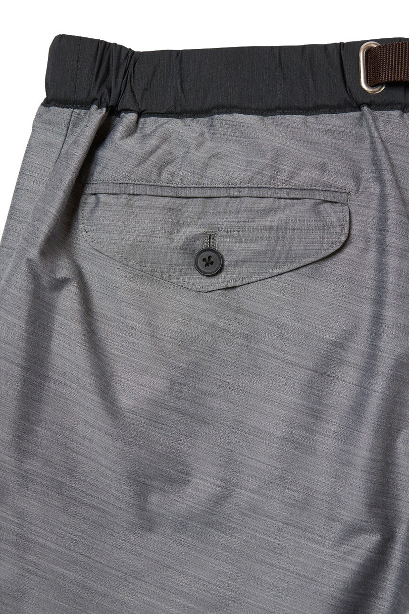 Adjustable Waist Grey Pants