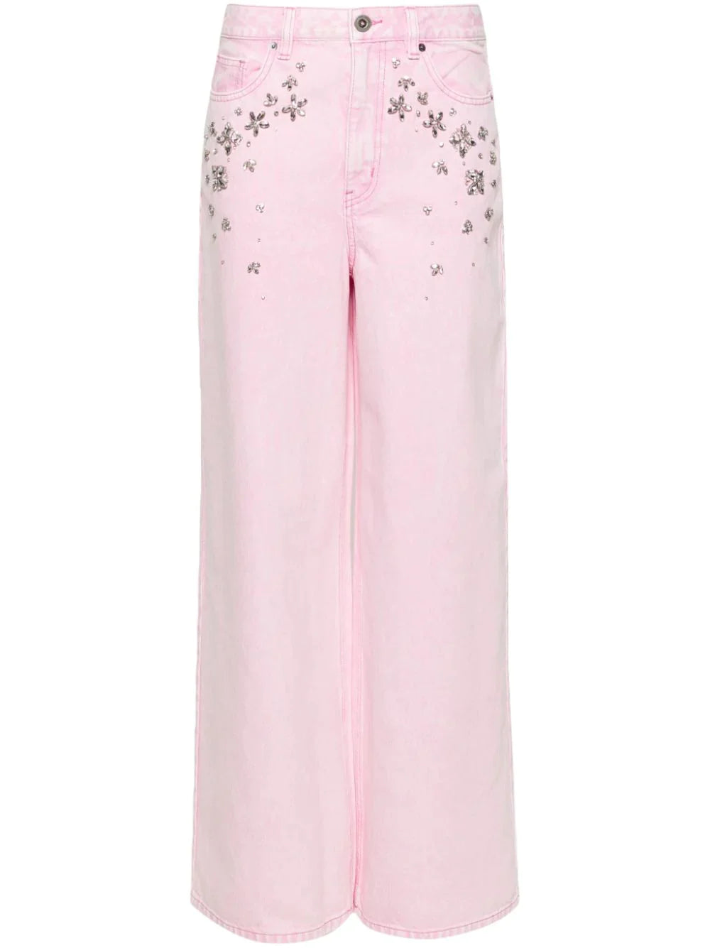 Pink Embellished Jeans