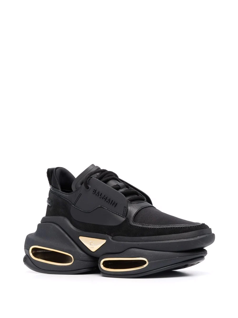 Balmain B Bold Low Top Sneakers Black 2