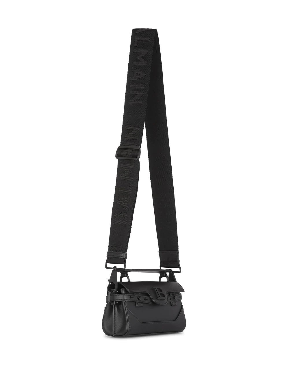 Balmain Bbuzz Baguette 19-Calfskin Bag Black 3