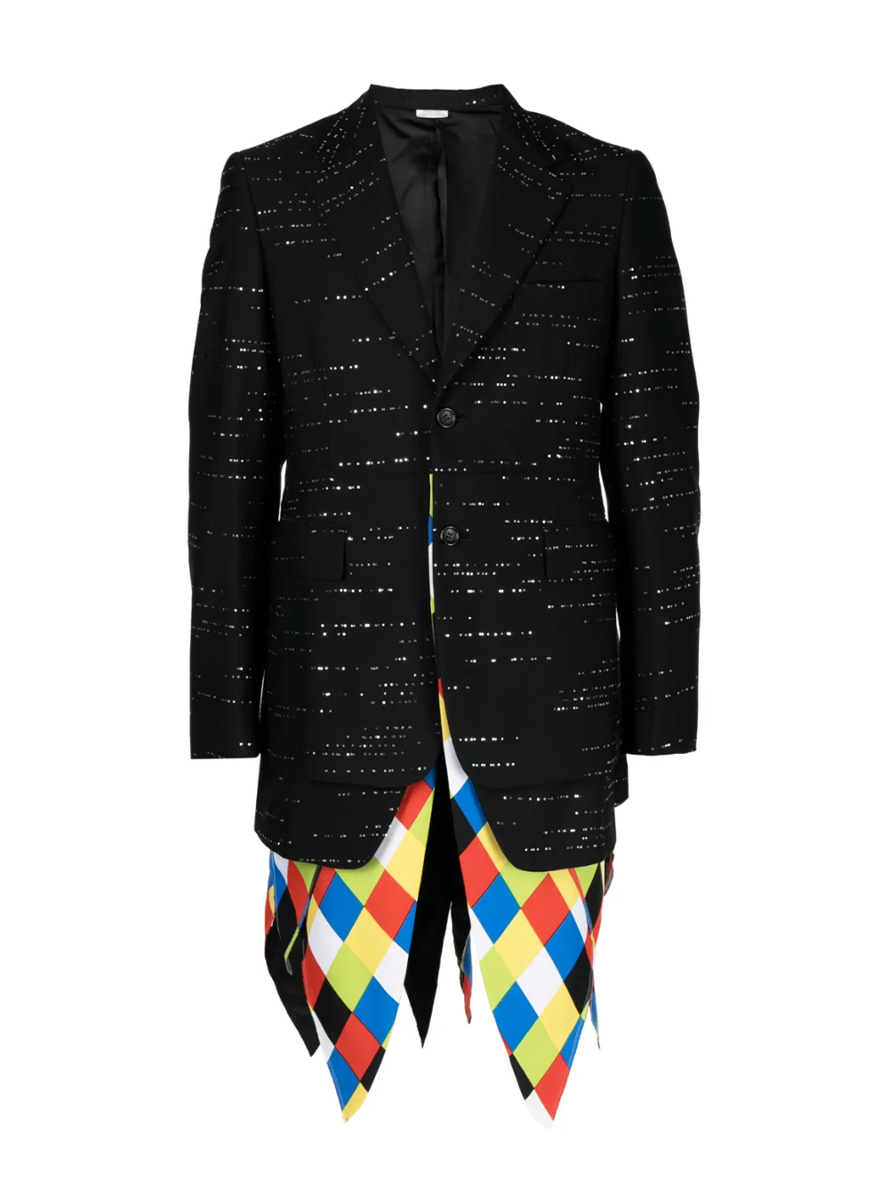 Comme Des Garcons Homme Plus Colourful Diamond Check Pants Black 1