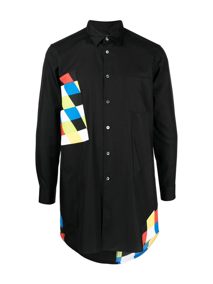 Comme Des Garcons Homme Plus Colourful Diamond Check Shirt Black 1