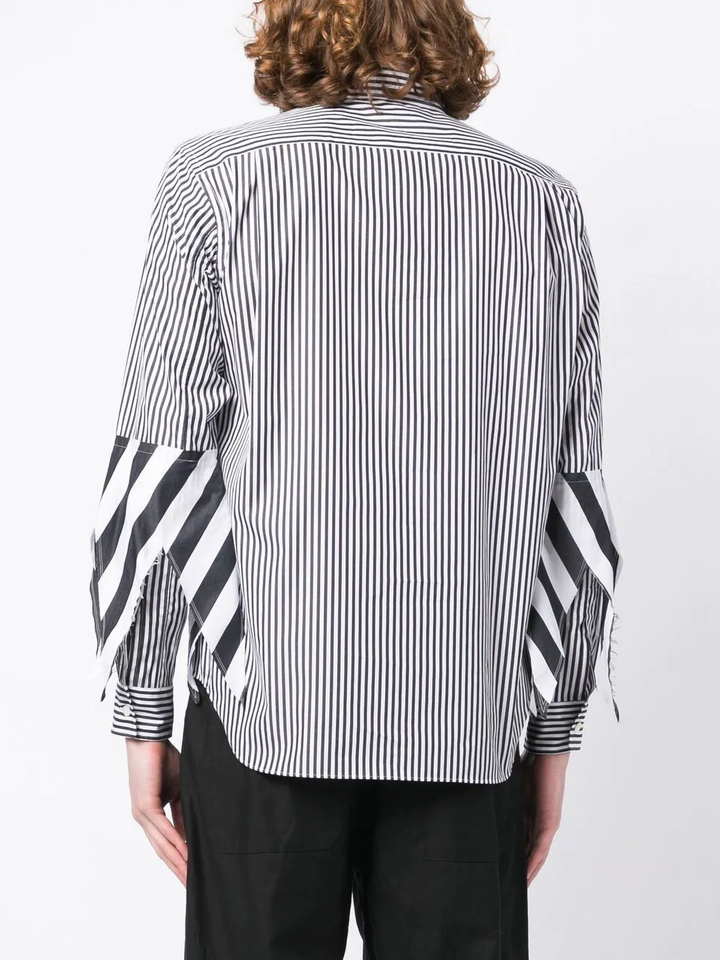 COMME-des-GARCONS-HOMME-PLUS-Mixed-Stripe-Shirt-Black-2