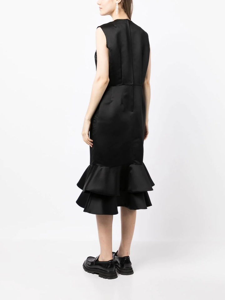 COMME-des-GARCONS-Layered-Peplum-Hem-Satin-Dress-Black-2