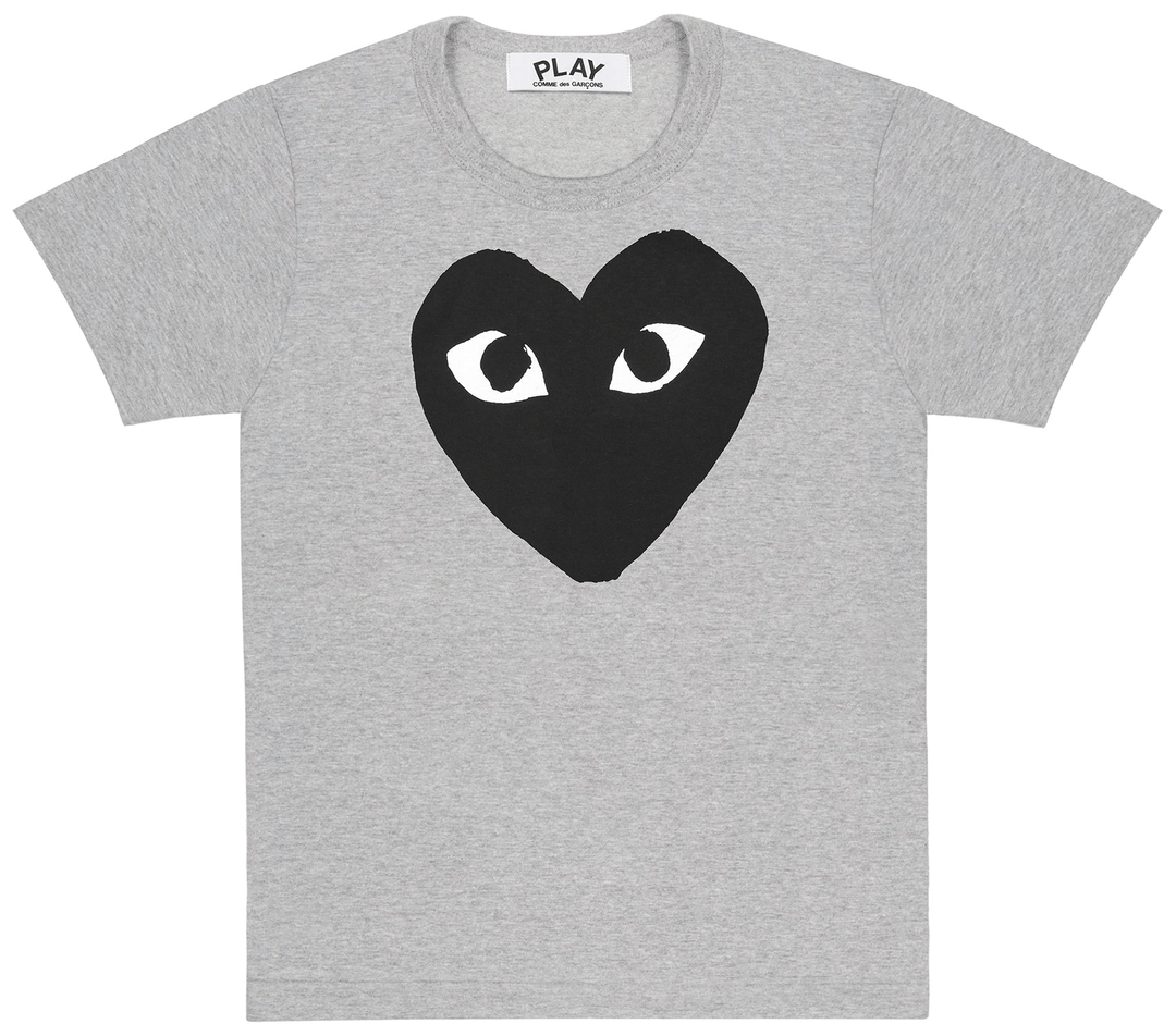 COMME des GARCONS PLAY Big Black Heart Tee Women Grey 1