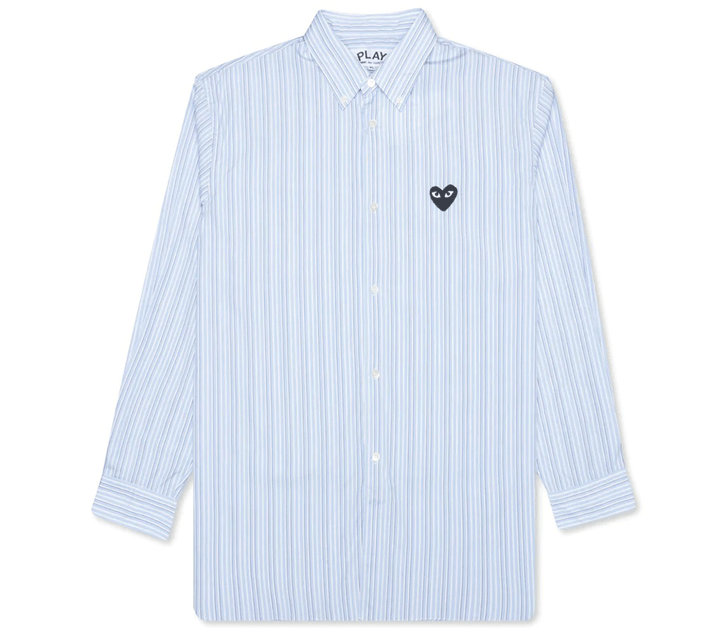 COMME des GARCONS PLAY Black Emblem Shirt Men Blue 1