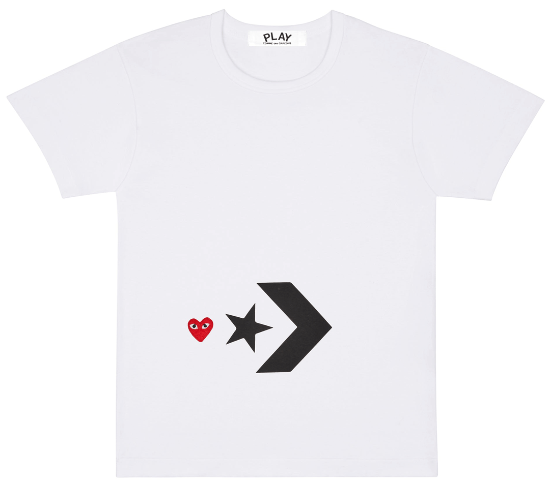 COMME des GARCONS PLAY Converse Play Tee Men White 1