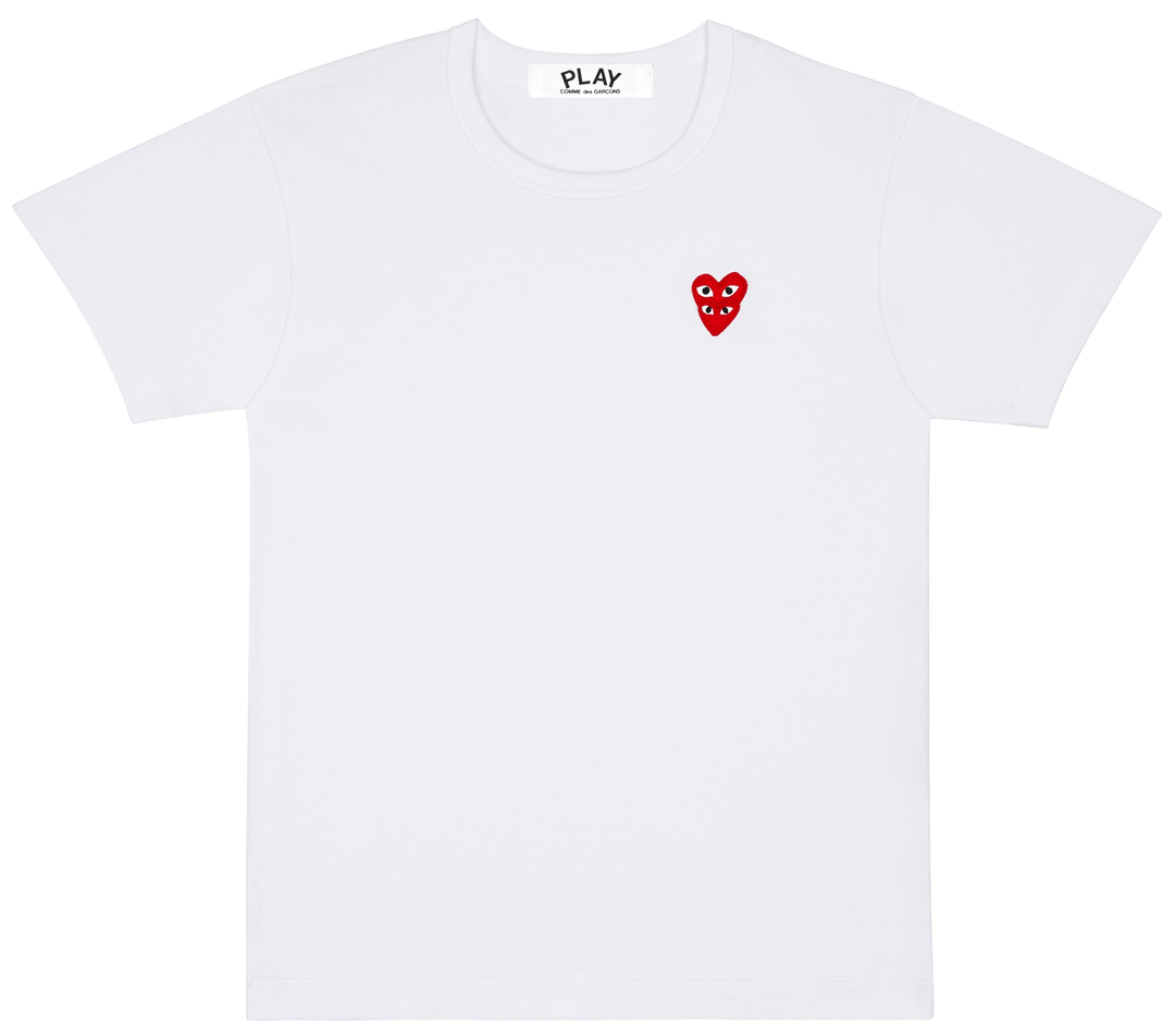 COMME-des-GARCONS-PLAY-Heart-On-Heart-Emblem-Tee-Women-White-1