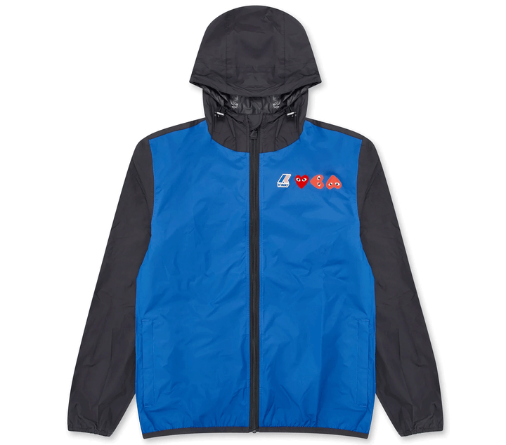 COMME-des-GARCONS-PLAY-K-Way-Bi-Color-Full-Zipped-Hoodie-Blue-black-1