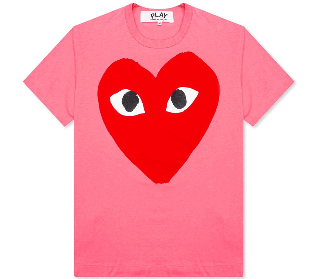 COMME-des-GARCONS-PLAY-Pink-Tee-With-Big-Red-Heart-Women-Pink-1