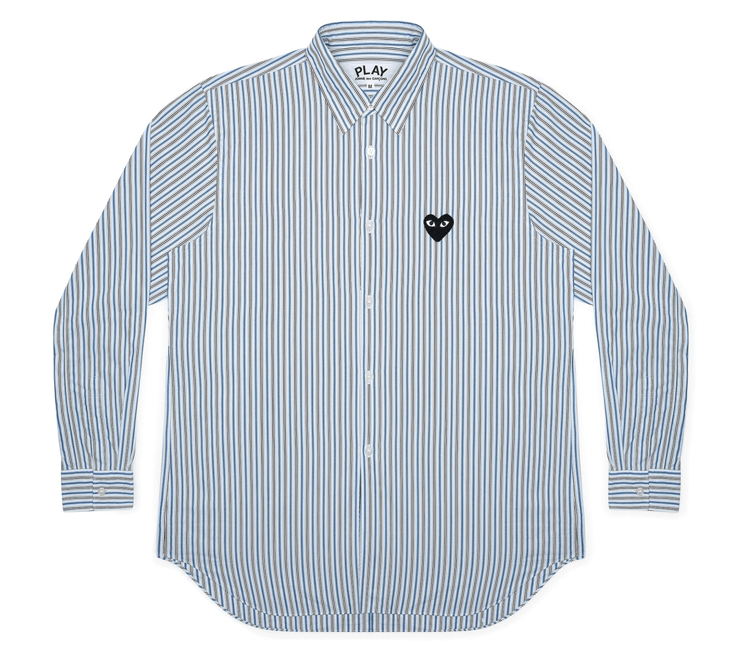 COMME-des-GARCONS-PLAY-Washed-Cotton-C-Rank-Shirt-Men-Blue-1