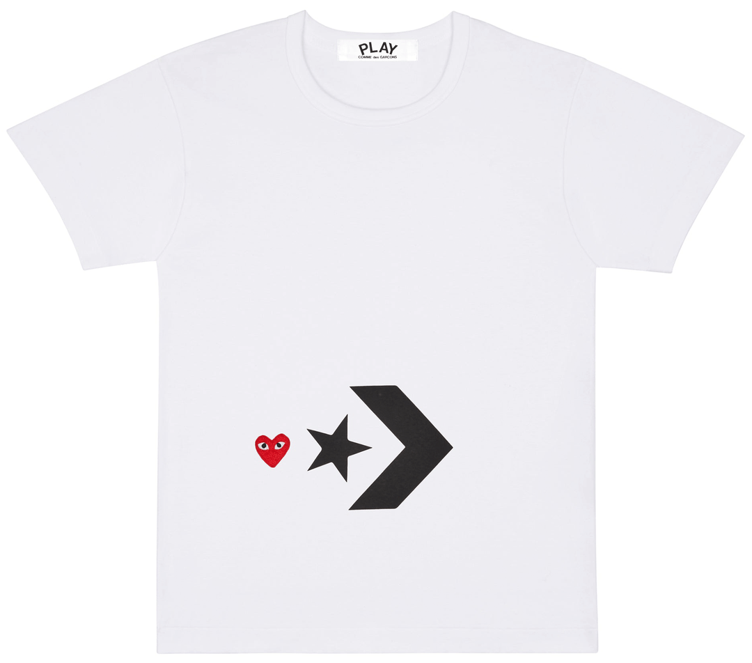 COMME des GARCONS PLAY Converse Play Tee Women White 1