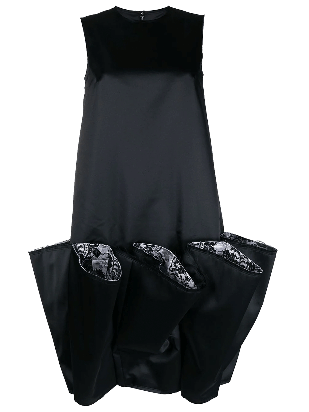 COMME-des-GARCONS-Poly-Satin-Kint-Dress-Black-1