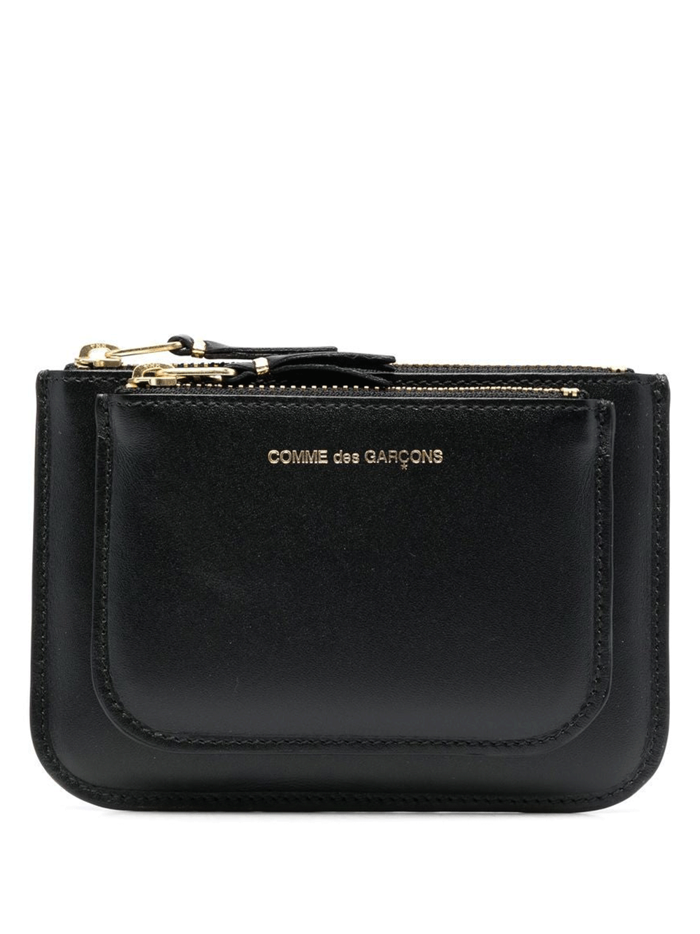 COMME-des-GARCONS-WALLET-Double-Big-Pouch-Black-1