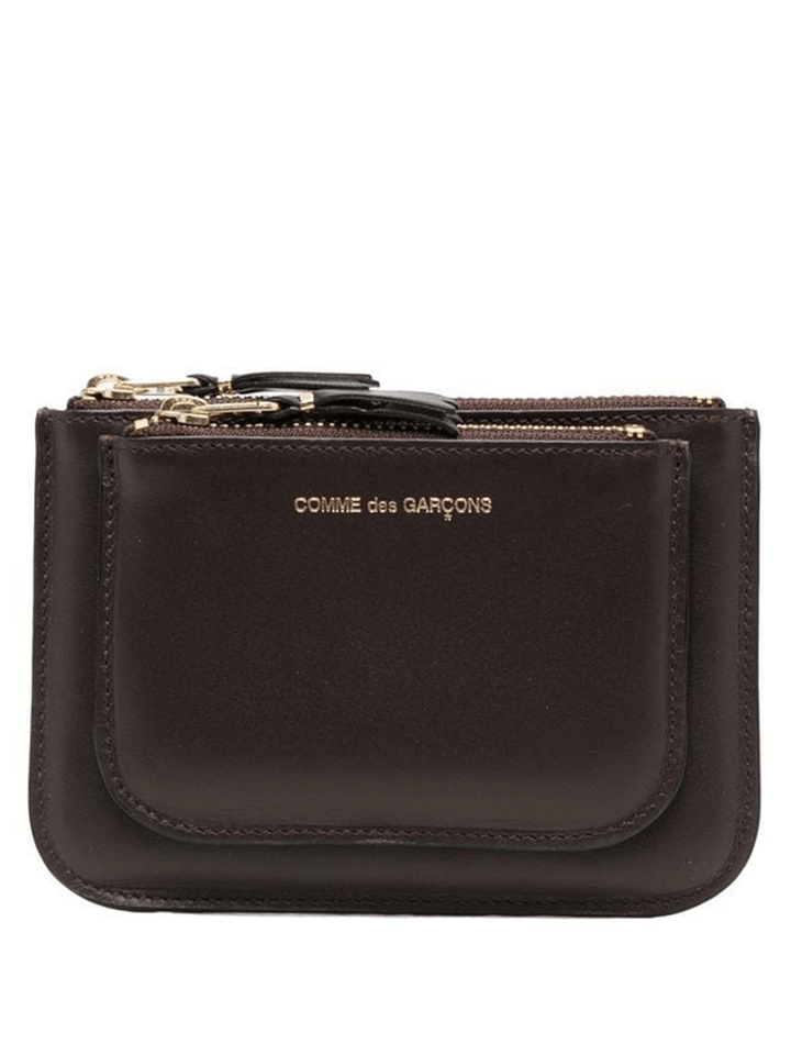 COMME-des-GARCONS-WALLET-Double-Big-Pouch-Brown-1