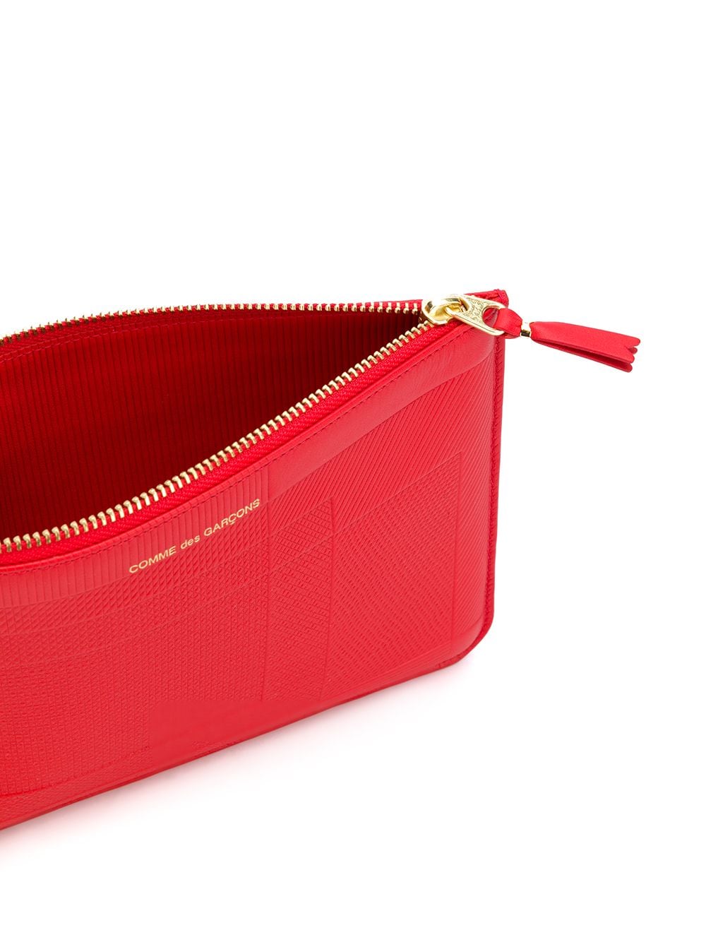 COMME des GARCONS WALLET Big Pouch Intersection Red 2