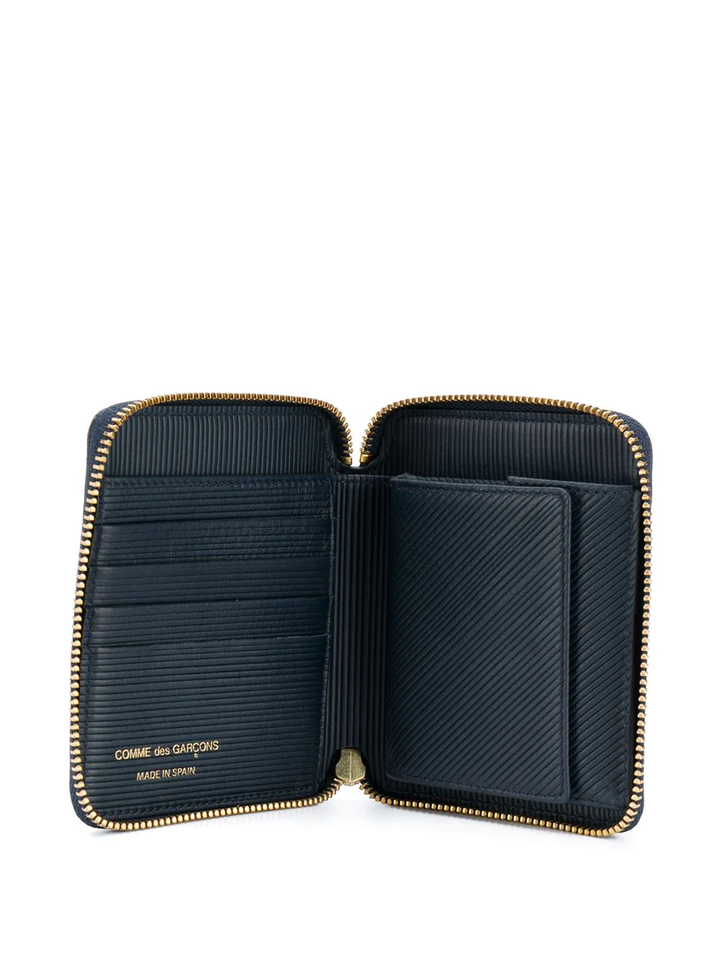 COMME des GARCONS WALLET Zip Ard Wallet Intersection Navy 2