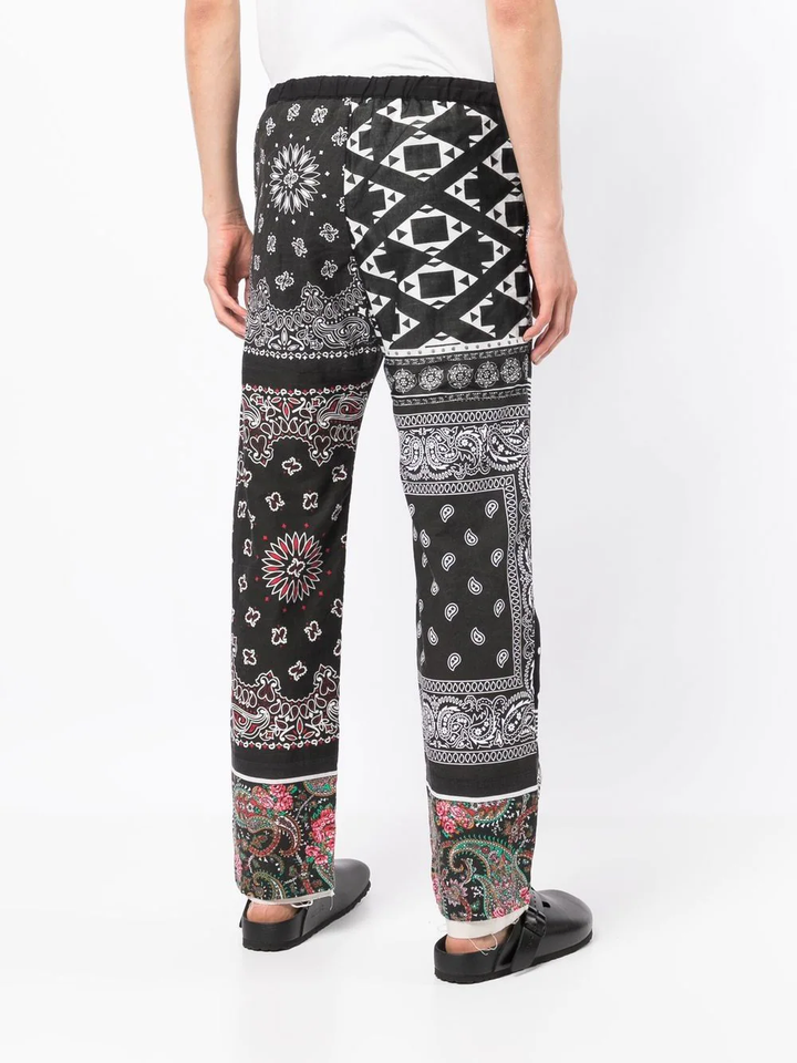 ChildrenofTHeDiscordanceBandanaPatchworkPantsBlack4