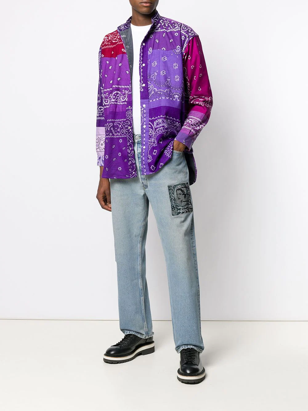 ChildrenofTheDiscordanceBandanaPatchworkShirtPurple2