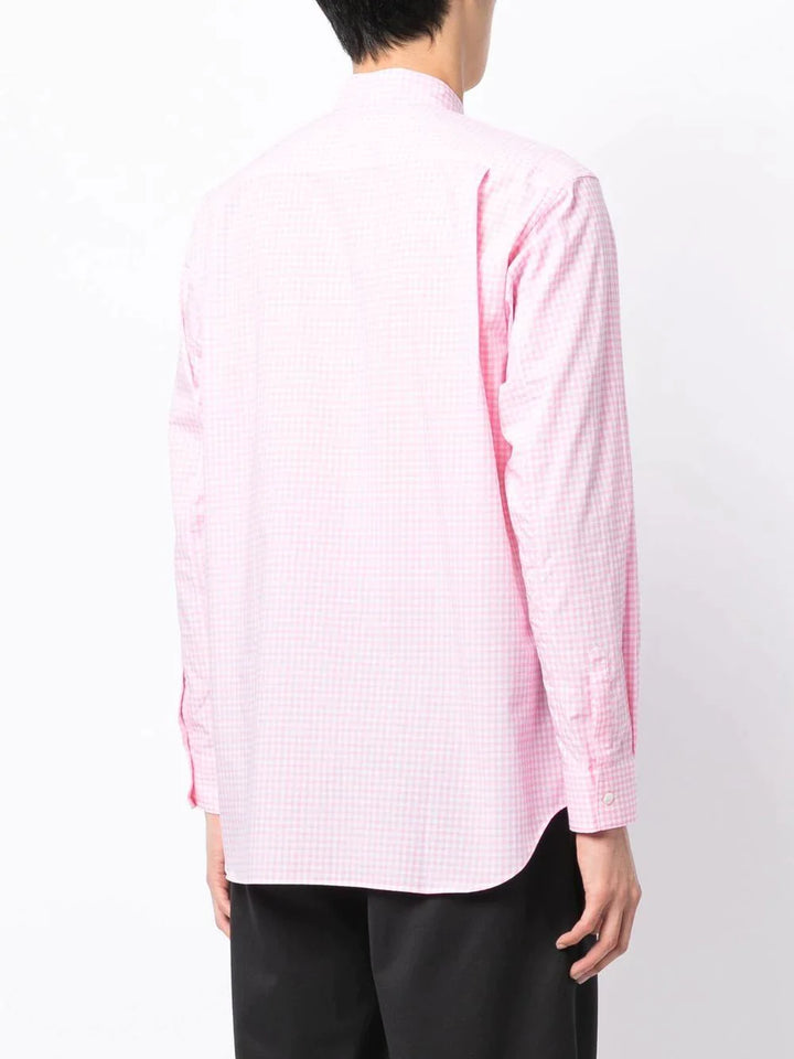 Comme Des Garcons Shirt Eyelet Detail Shirt Pink 4