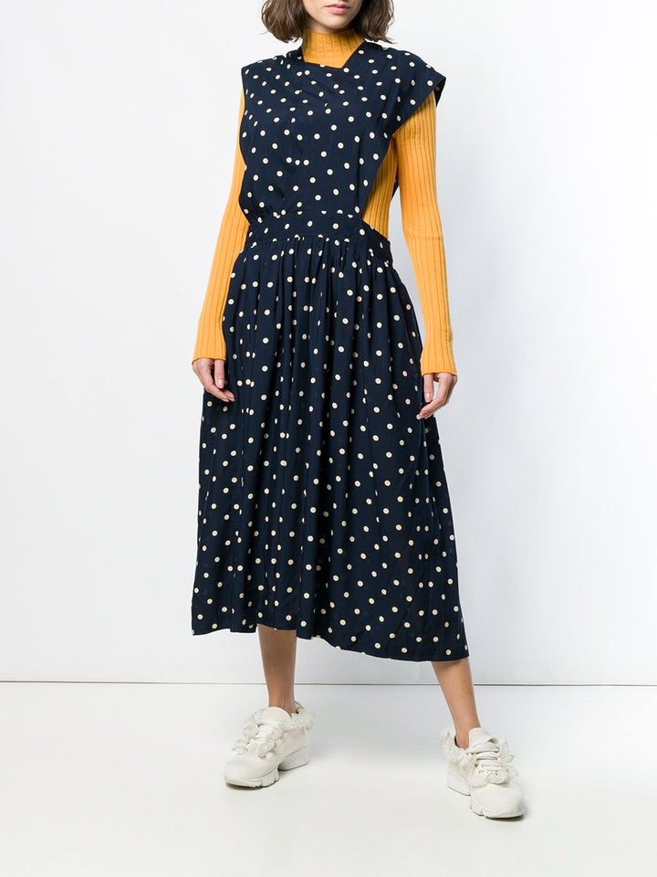 Comme des Garcons Comme des Garcons Polka Dot Dress Burgundy 2