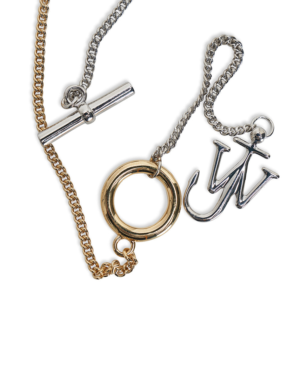 JW Anderson Anchor Pendant Necklace Gold 2