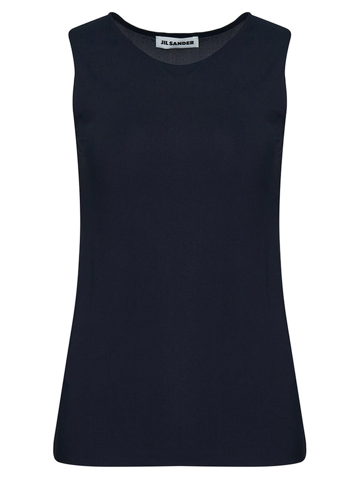      Jil-Sander-2Nd-Skin-Round-Neck-Top-Black-1