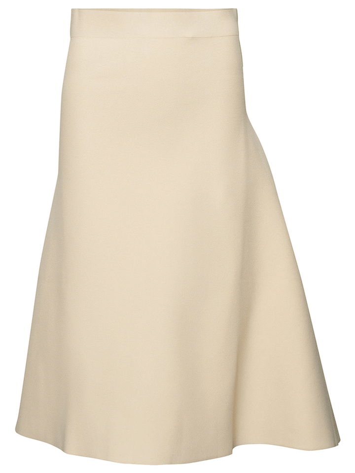 Jil Sander Compact Knit Skirt Beige 1