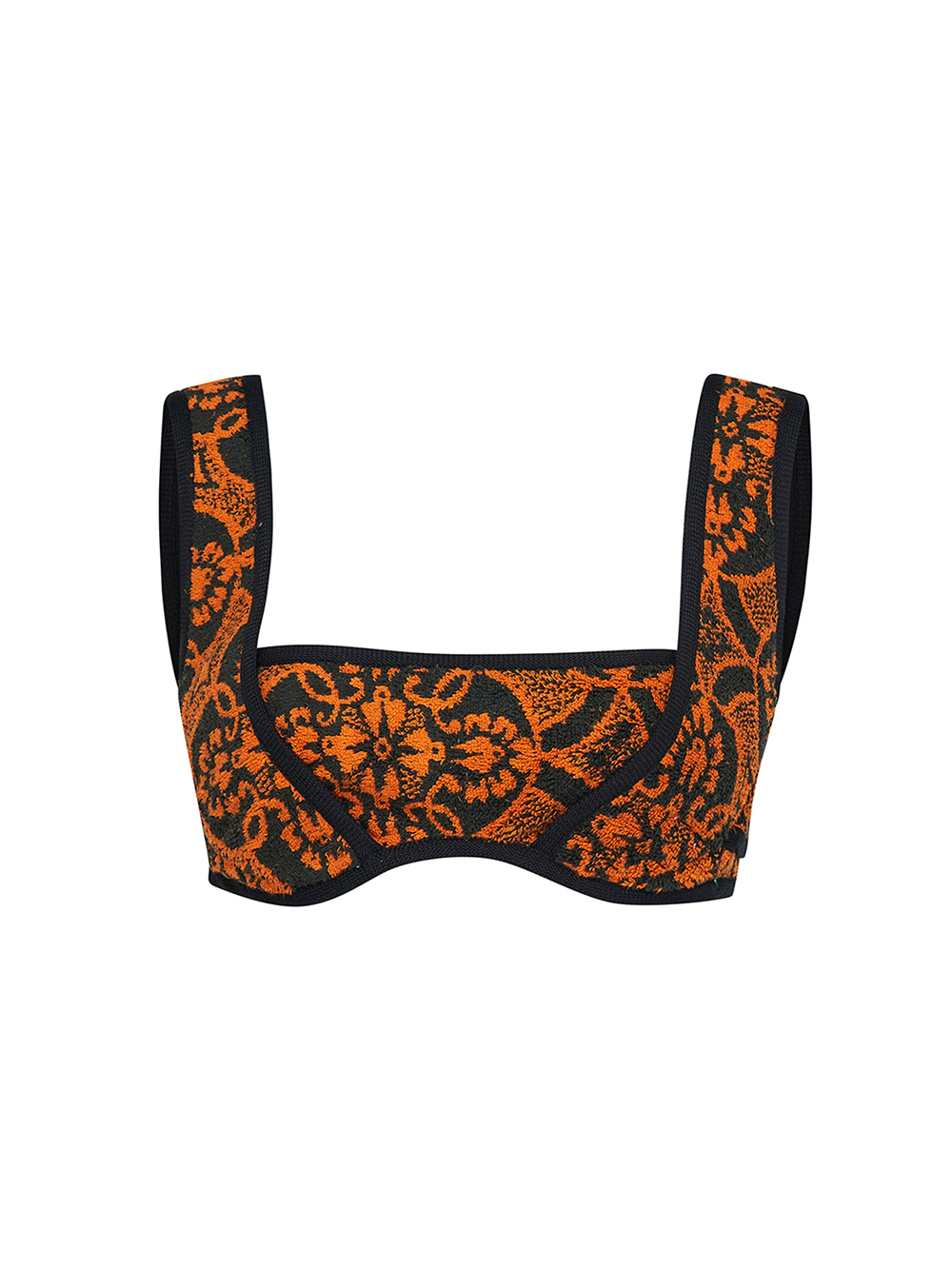 Marine Serre Oriental Towels Brassiere Print 1