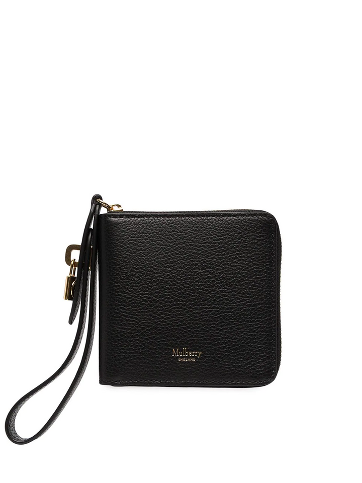 Mulberry Billie Zip Around Purse Small Black 1