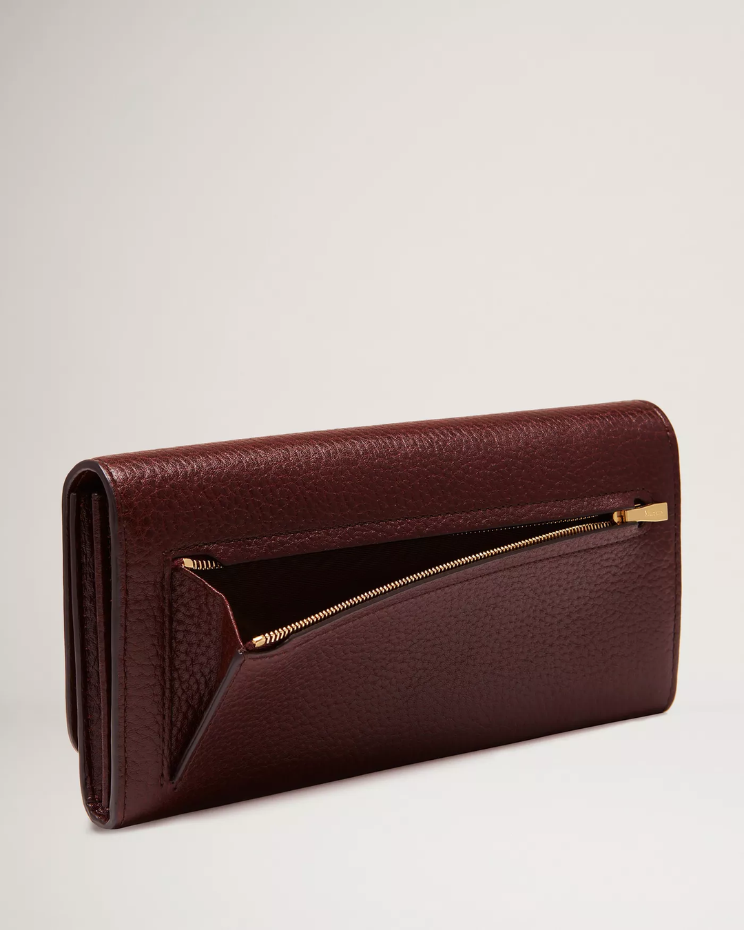 Mulberry Continental Wallet Small Classic Grain Burgundy 3