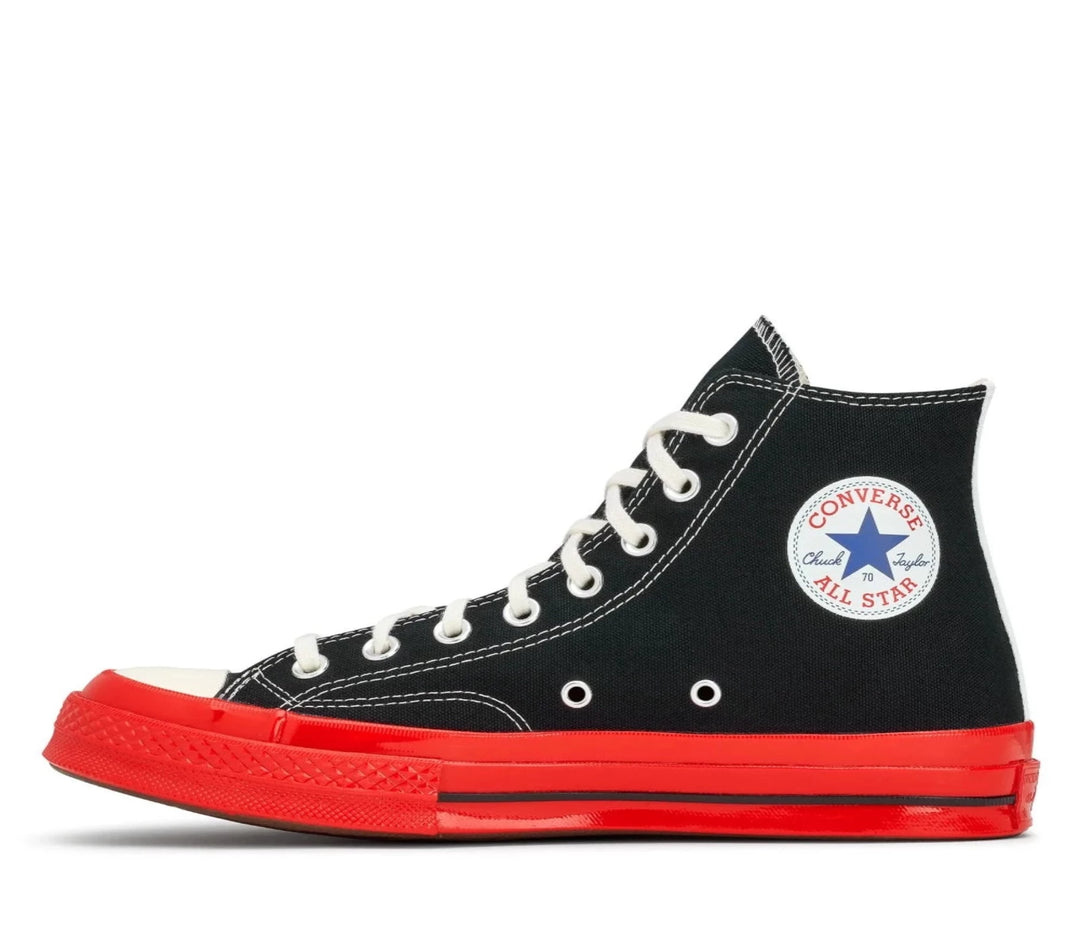 PLAY Comme des Gar??ons High Cut Converse Chuck Taylor Black 3