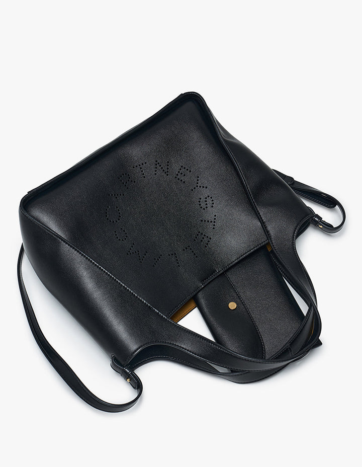 Stella McCartney Cross Body Bag Logo Alter Mat Black 3