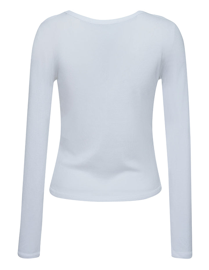 Stella McCartney Refibra Rib Top Logo Print White 2