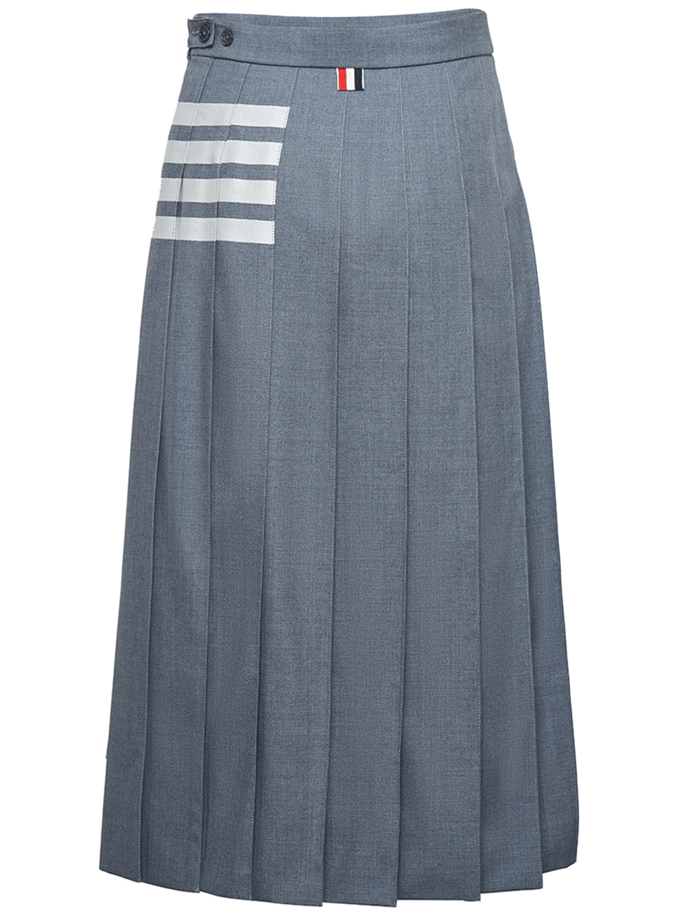 Thom-Browne-Below-Knee-Dropped-Back-Pleated-Skirt-Grey-2