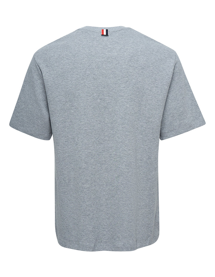 Thom Browne Oversized Short Sleeve Pocket Tee Light Grey 2