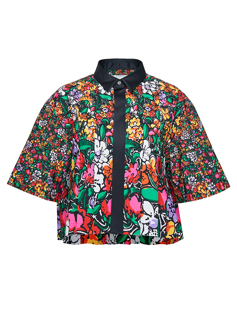 sacai Floral Print Shirt Multi 1