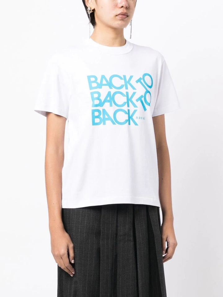 sacai Back To Back To Back T-Shirt White 3