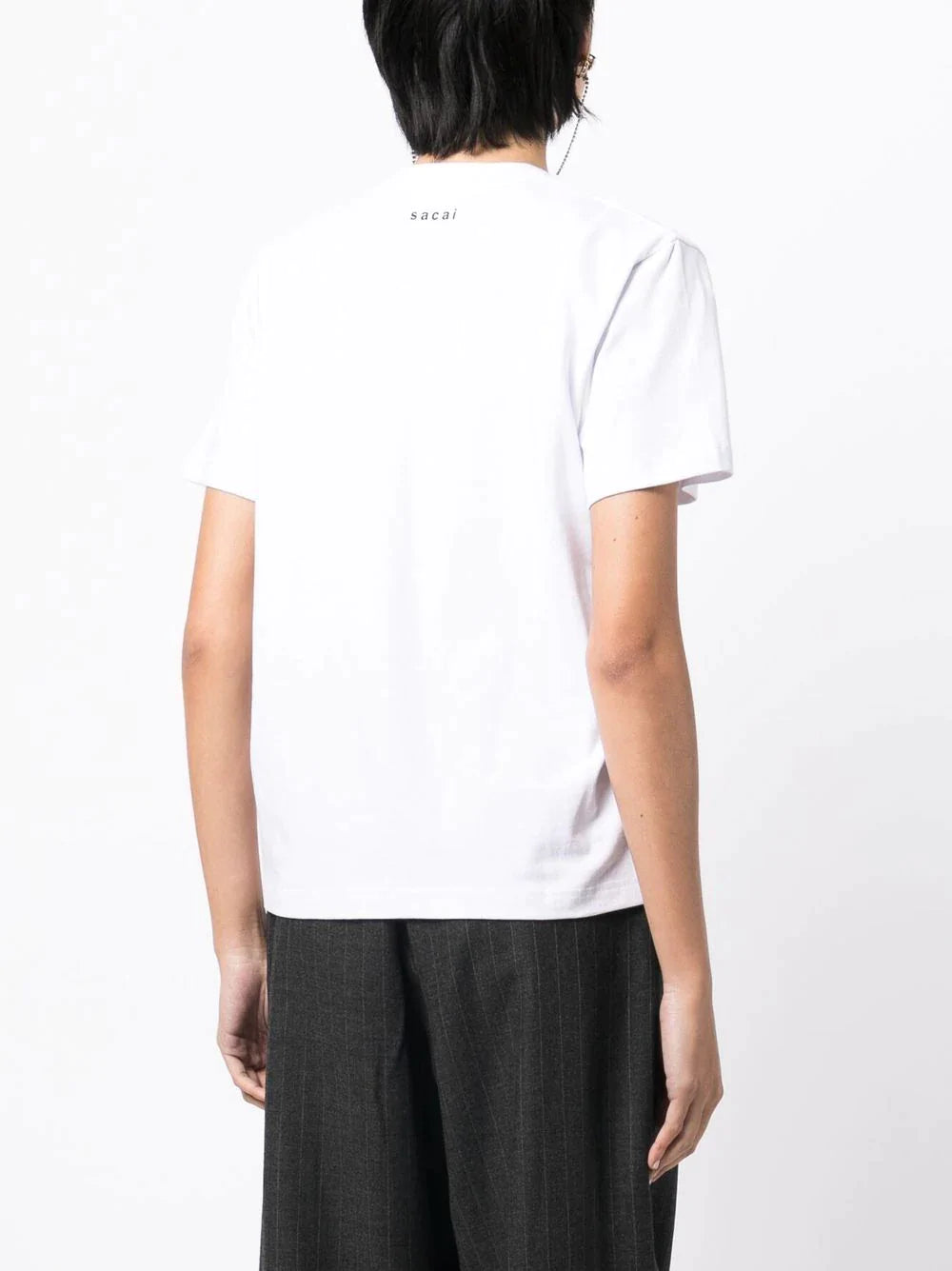 sacai Back To Back To Back T-Shirt White 4